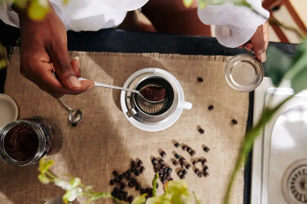Foto de um preparo de café