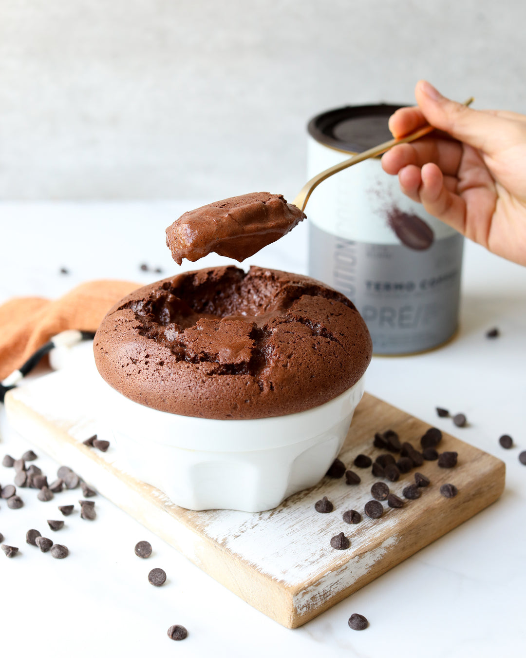 Suflê de Chocolate Low carb