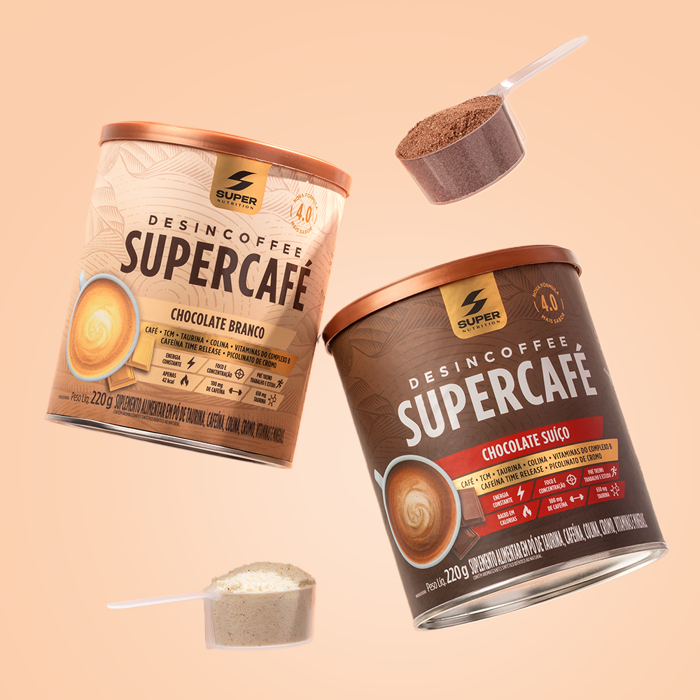 Compre 01 Supercafé Chocolate Branco, Ganhe 01 Supercafé Chocolate Suíço