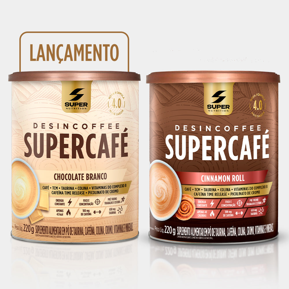 Supercafé Chocolate Branco + Cinnamon Roll