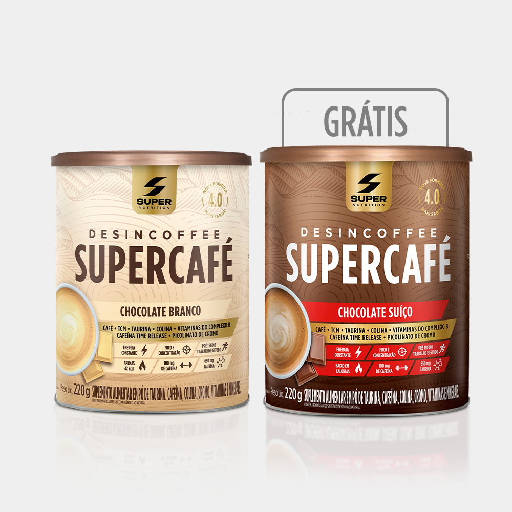 Compre 01 Supercafé Chocolate Branco, Ganhe 01 Supercafé Chocolate Suíço