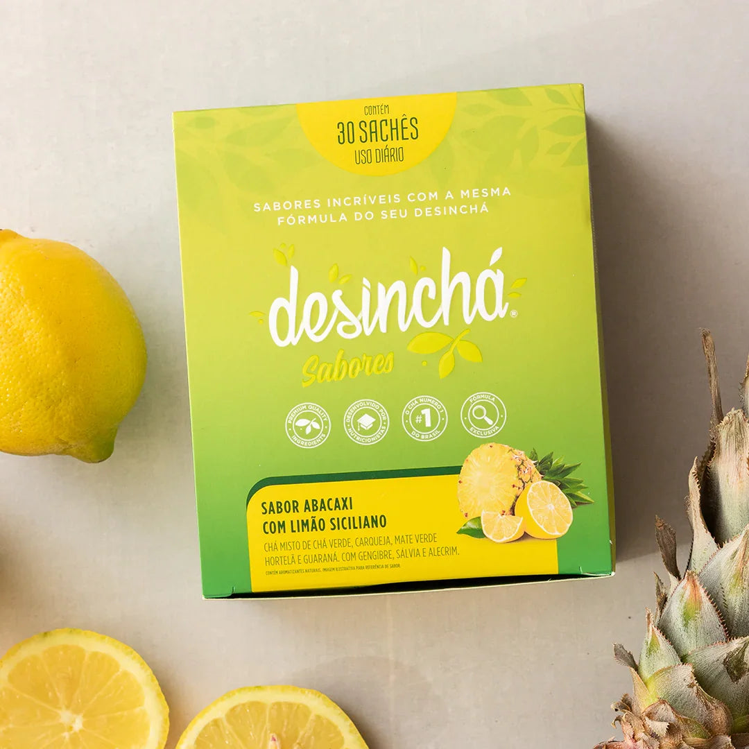 Desinchá Sabores Abacaxi com Limão Siciliano (30 sachês)