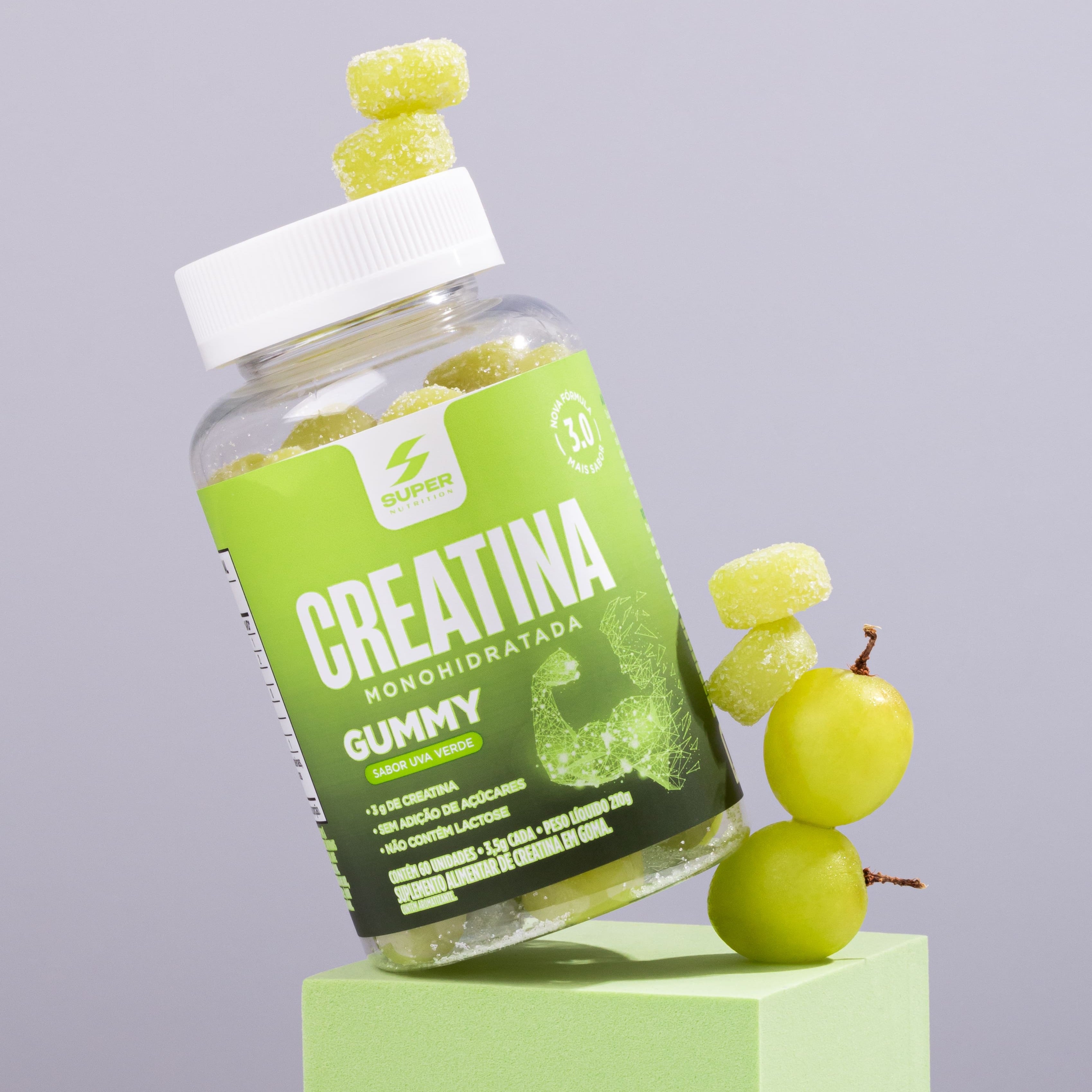 Compre 2 Leve 3 Gummy Creatina Uva Verde