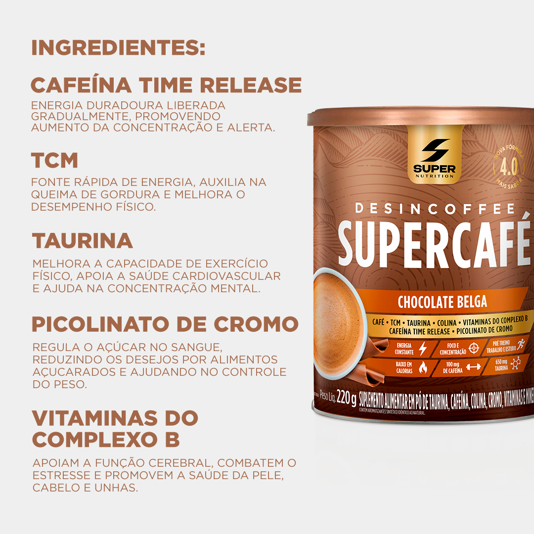 Supercafé Chocolate Suíço + Chocolate Belga
