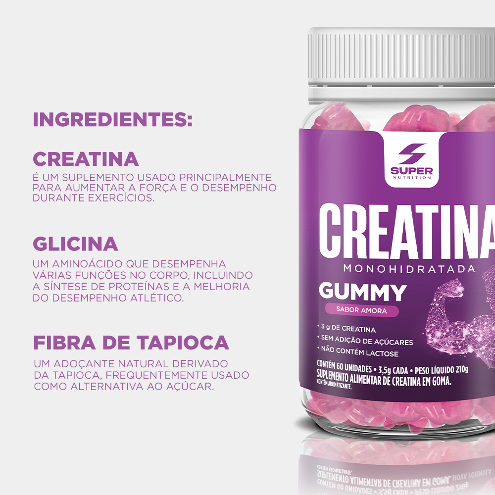 Gummy Creatina Amora (60 gomas)