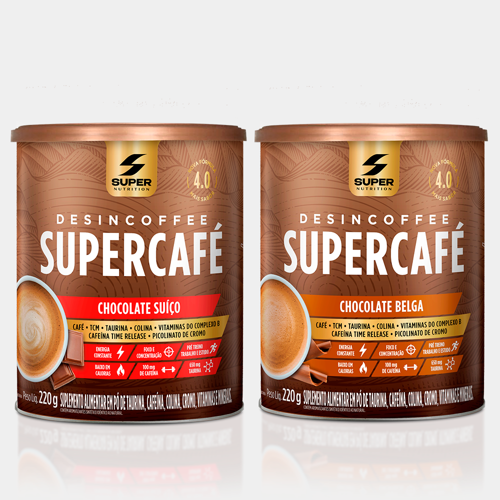 SupercafĂ© Chocolate SuĂço + Chocolate Belga
