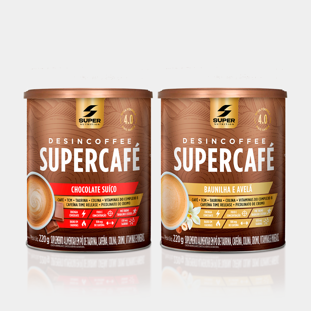 Supercafé Chocolate Suíço + Baunilha e Avelã