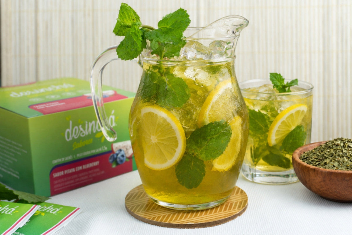 Chá gelado de erva-mate – blog Desinchá