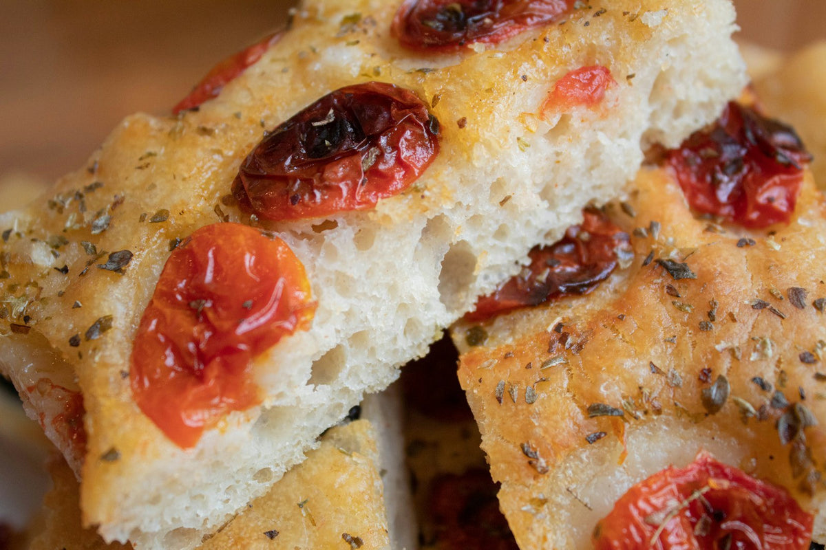 Focaccia com tomates – receita Desinchá