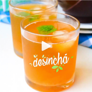 Chá Gelado de Pêssego com Desinchá