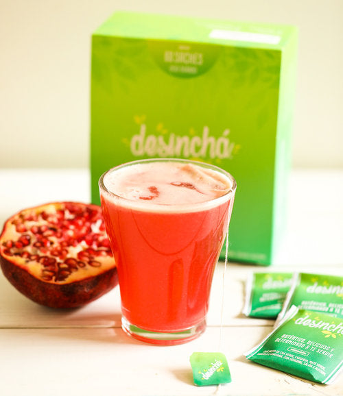 Infusão de Desinchá com romã