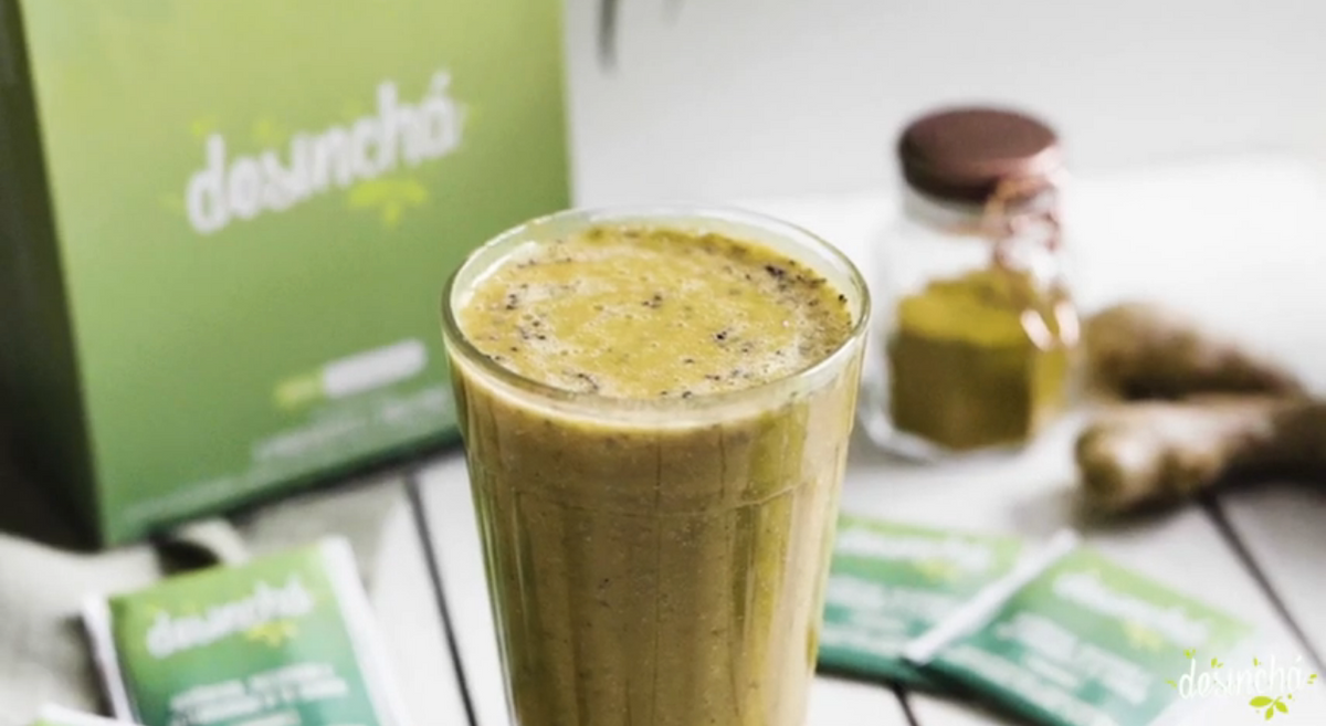 Smoothie de frutas com Desinchá