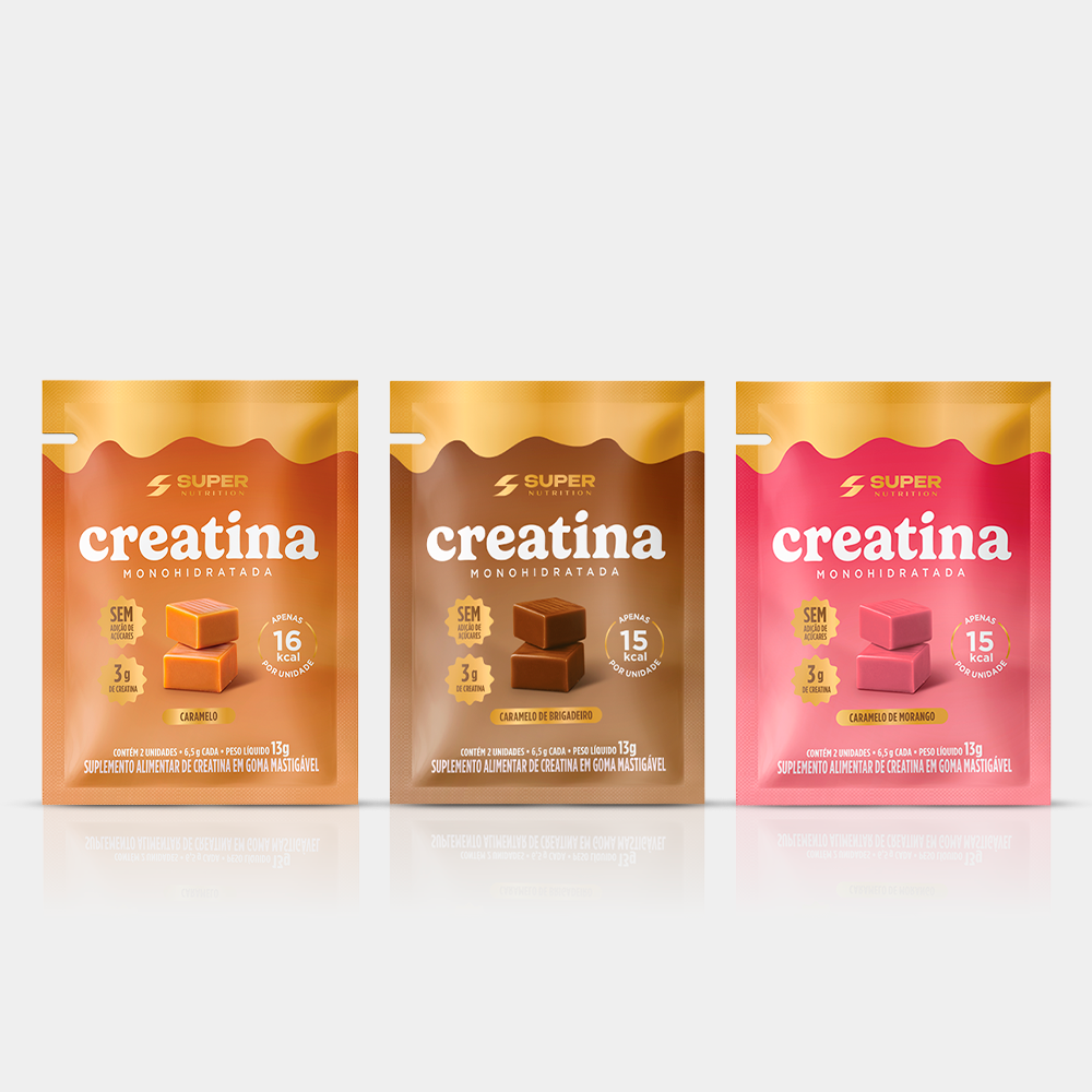 Degustação Porção Individual: Caramelo de Creatina (02 caramelos por embalagem)