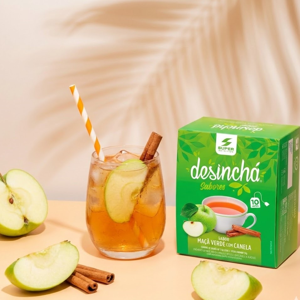 Desinchá Maçã Verde com Canela (10 sachês)