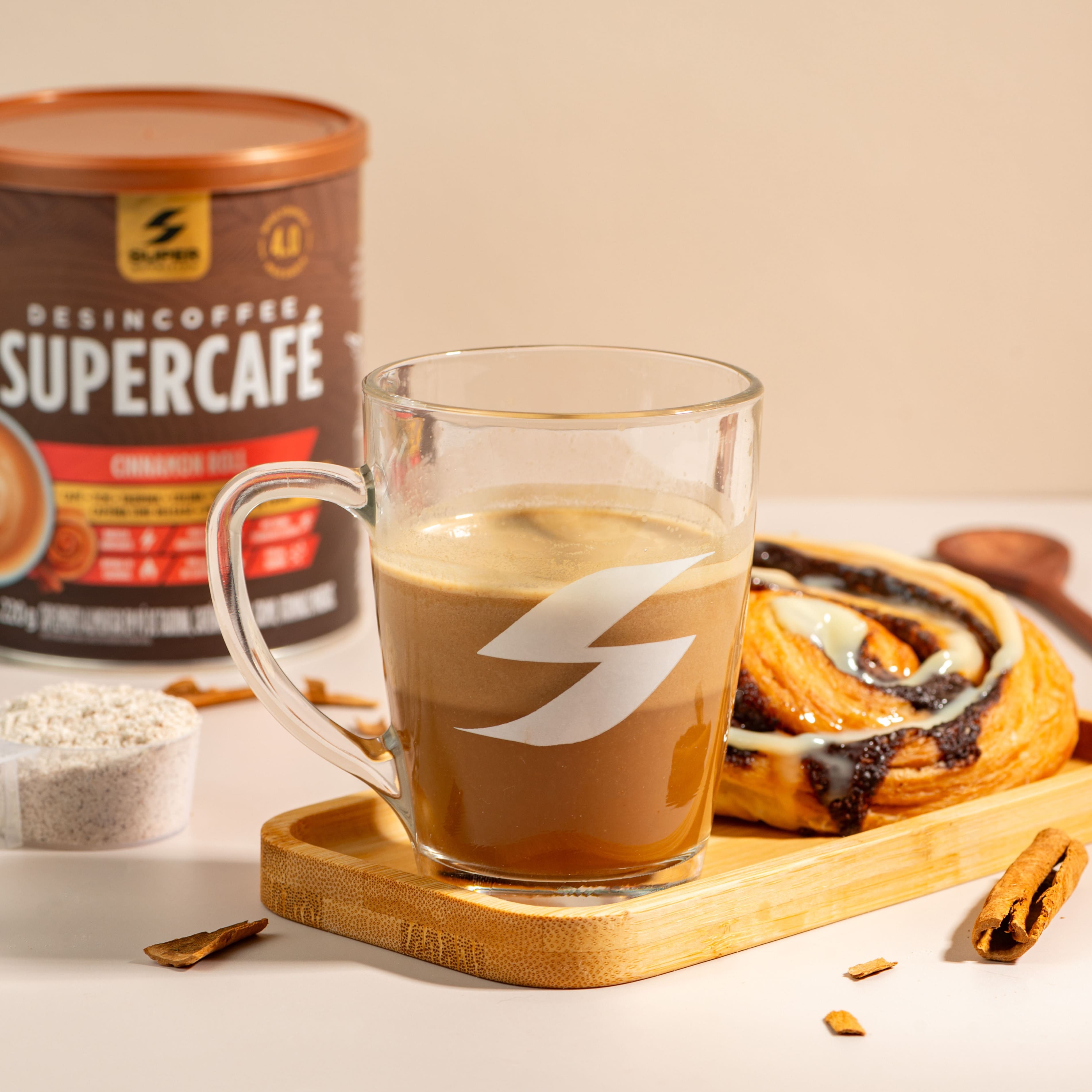Combo Em Dobro: Supercafé Cinnamon Roll + Active Boost | Desinchá