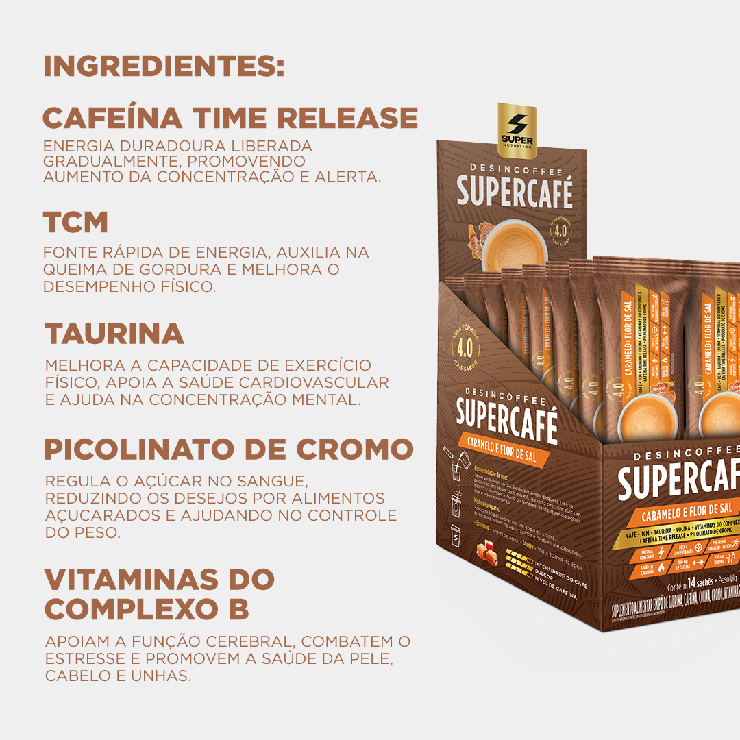 Stick Supercafé Caramelo Flor de Sal (14 unidades)