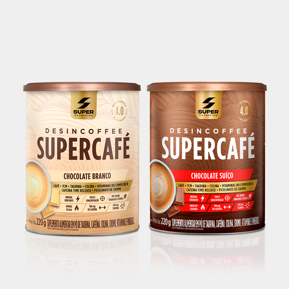 Supercafé Chocolate Branco + Chocolate Suíço