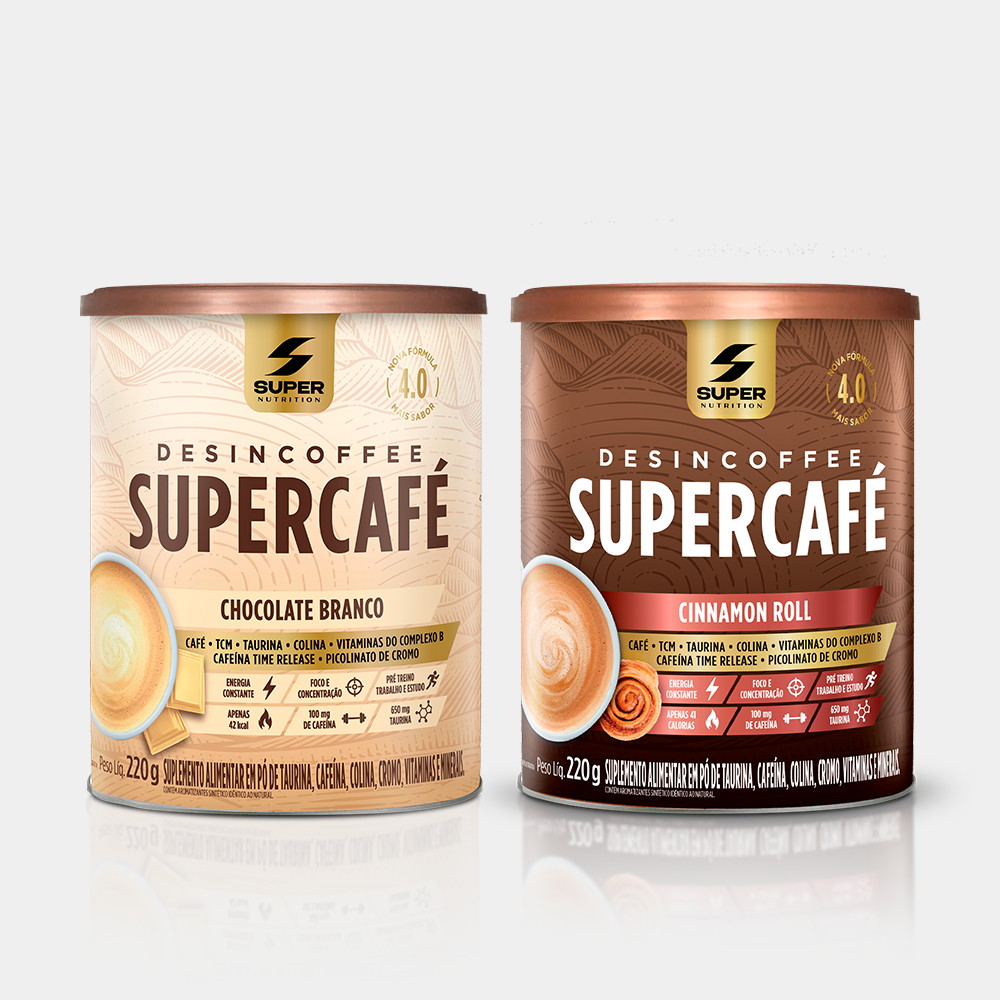 Supercafé Chocolate Branco + Cinnamon Roll