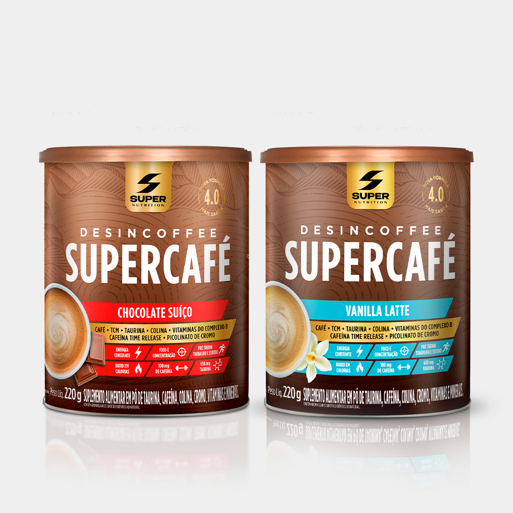 Supercafé Chocolate Suíço + Vanilla Latte