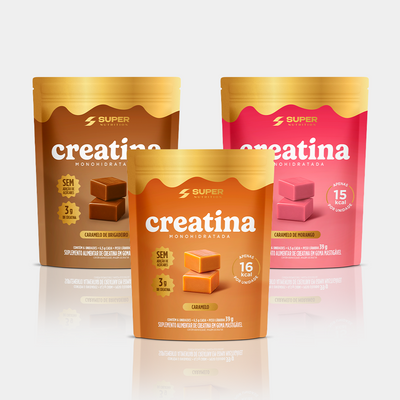 Combo Mini Packs de Caramelo de Creatina