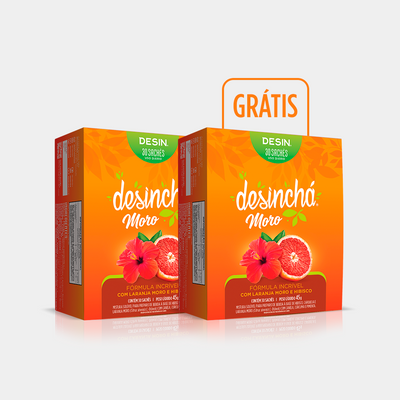 Compre 1 Leve 2 Desinchá Laranja Moro e Hibisco (30 sachês)