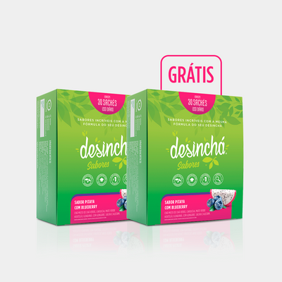 Compre 1 Leve 2 Desinchá Pitaya com Blueberry (30 sachês)