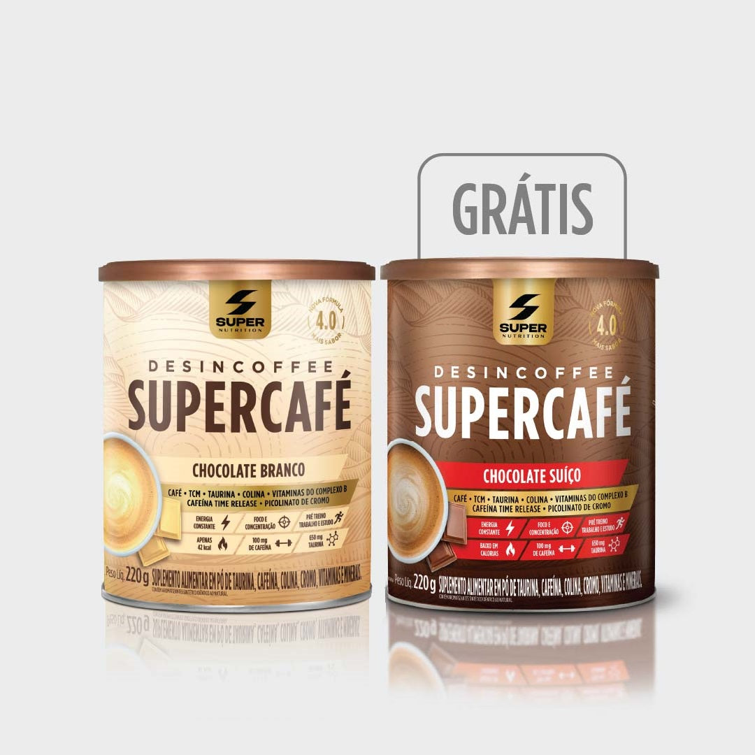 Compre 01 Supercafé Chocolate Branco, Ganhe 01 Supercafé Chocolate Suíço