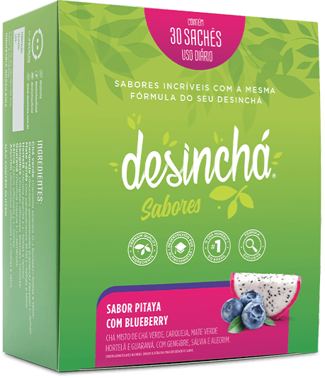 Desinchá Pitaya com blueberry