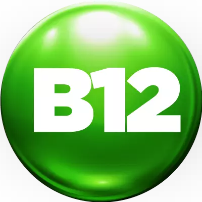 Ícone verde vitamina b12