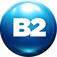 Ícone azul vitamina b2