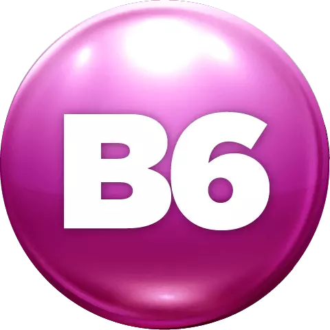 ícone rosa escrito B6.