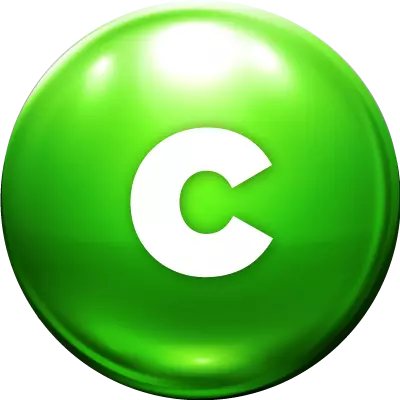 Ícone verde vitamina c