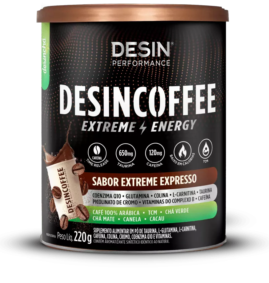 Lata de Desincoffee Extreme Energy sabor Café Expresso da Desinchá