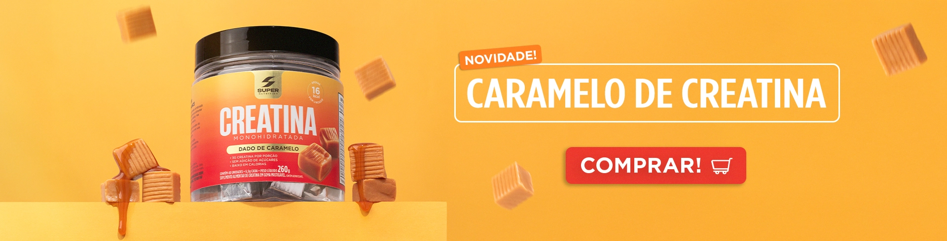 Banner Caramelo Creatina