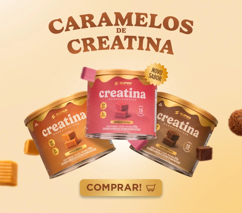 Banner Dados de Creatina Brigadeiro e Caramelo