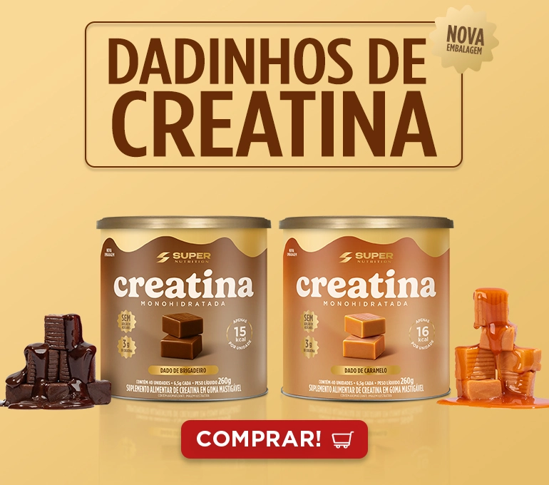 Banner Dados de Creatina Brigadeiro e Caramelo