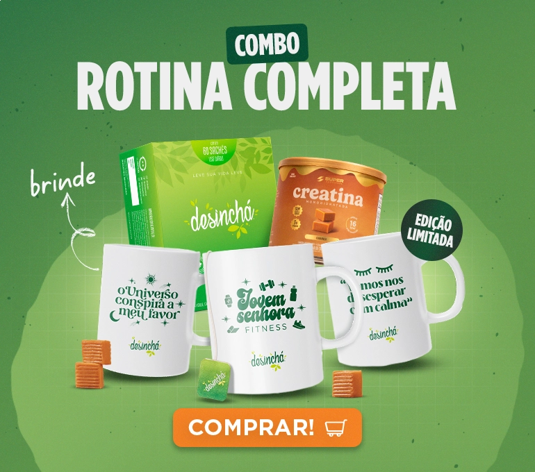 Desinchá Dia 60 + Caramelo de Creatina + Brinde Caneca