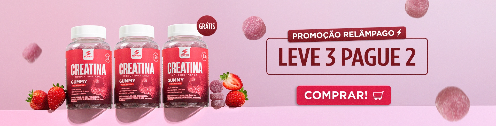 Compre 2, Leve 3 Creatinas