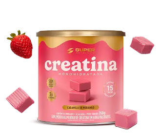 Caramelo de Creatina Sabor Morango (40 unidades) Caramelo de Creatina Sabor Morango (40 unidades)