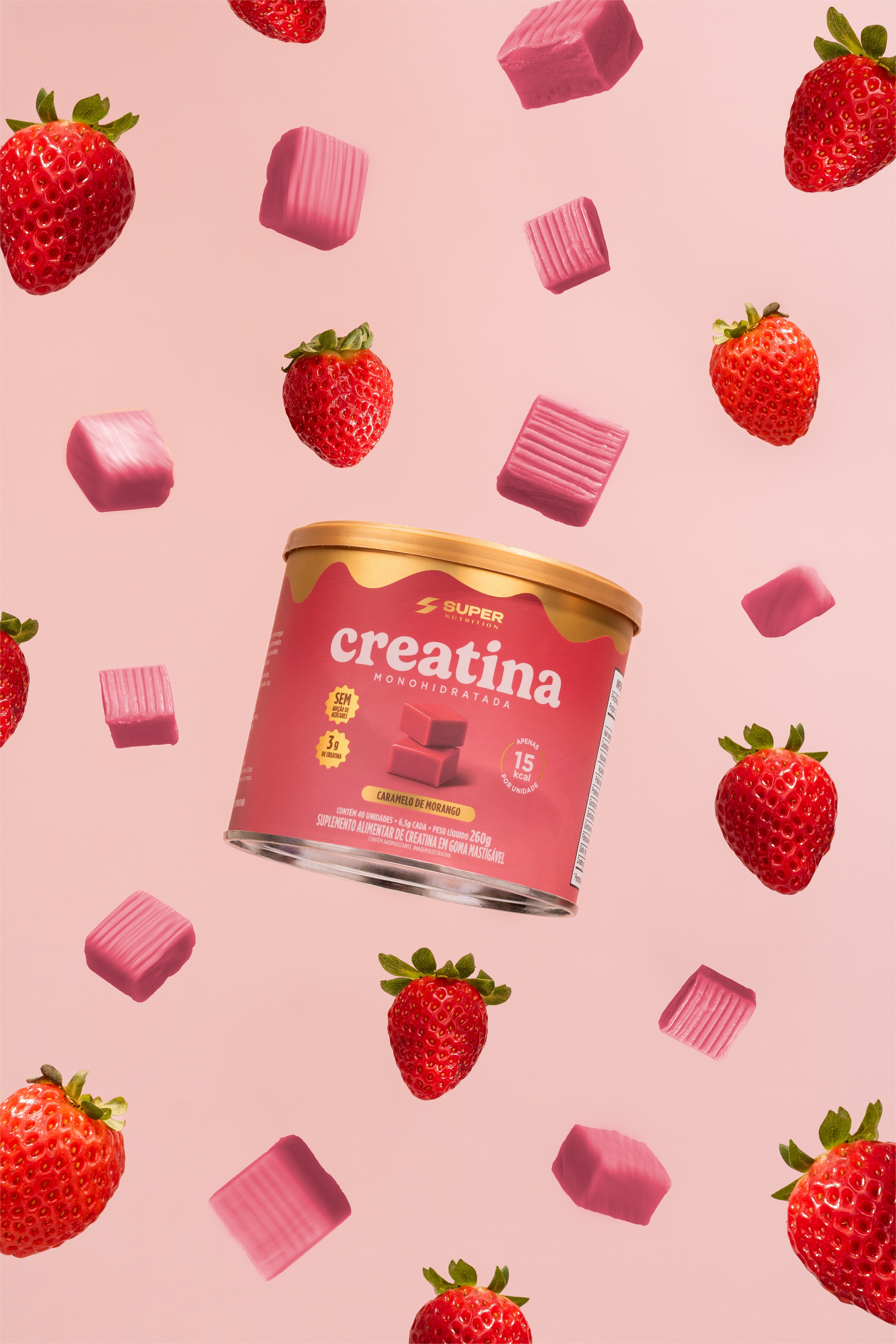Dado de Creatina Morango