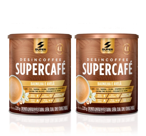 02 Latas de Supercafé Baunilha e Avelã