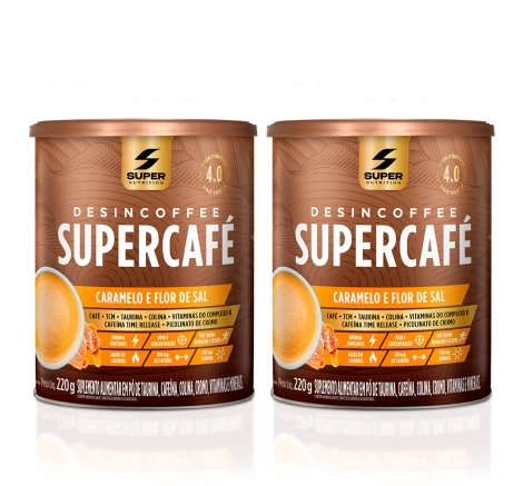 02 Latas de Desincoffee Supercafé Caramelo e Flor de Sal 02 Latas de Desincoffee Supercafé Caramelo e Flor de Sal