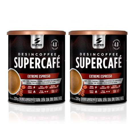 02 Latas de Desincoffee Supercafé Extreme Espresso 02 Latas de Desincoffee Supercafé Extreme Espresso