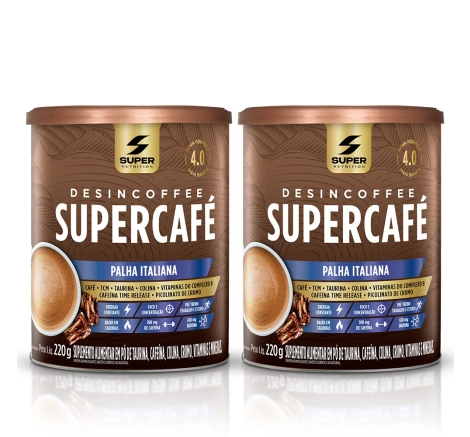 02 Latas de Supercafé Palha Italiana 02 Latas de Supercafé Palha Italiana