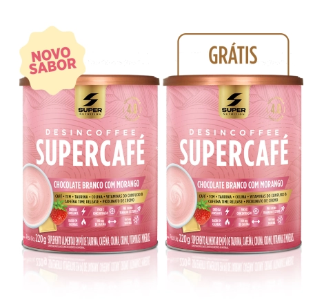 Compre 1 Leve 2 Supercafé Chocolate Branco com Morango
