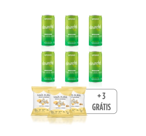 Compre Supermate e Ganhe 3 Pipocas sabor Manteiga de Cinema