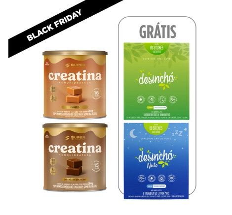 Compre 02 Caramelos de Creatina, Ganhe 02 Desinchá 60 sachês