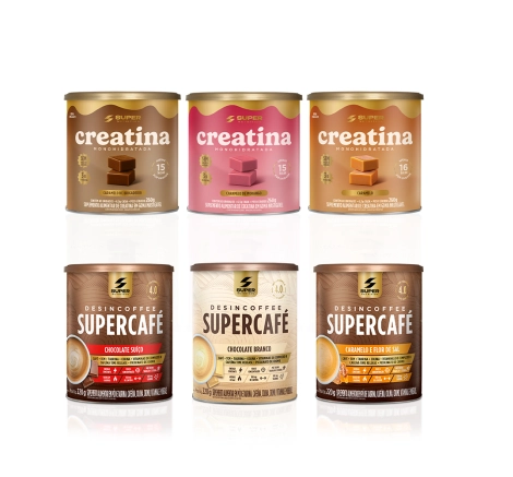 Super Combo: 03 Caramelos de Creatina + 03 Supercafés