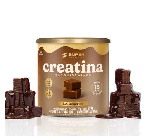 Caramelo de Creatina Sabor Brigadeiro (40 unidades)