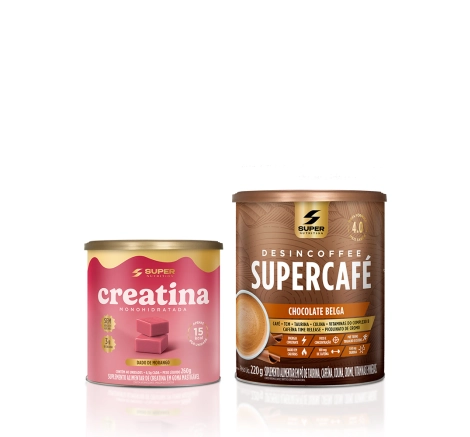 Caramelo de Creatina Sabor Morango + Supercafé